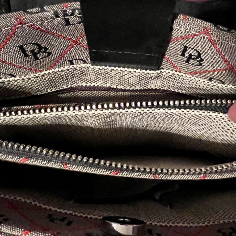 Dooney & Bourke Black and Red Tote.
Medium Size. - Picture 9 of 13